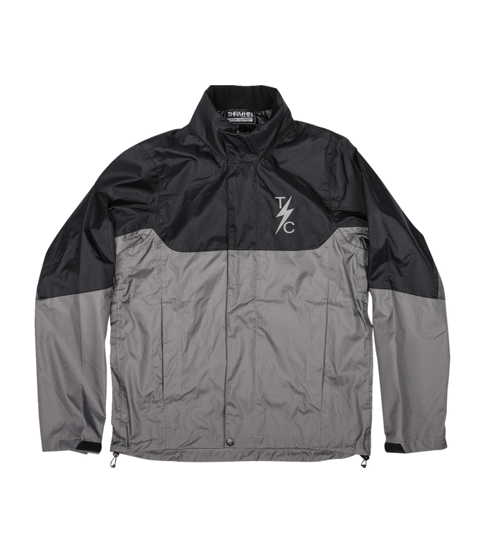 THRASHIN MISSION rain jacket grey