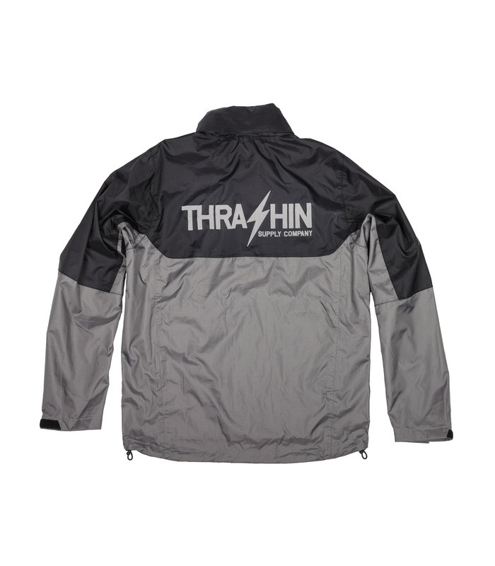 THRASHIN MISSION rain jacket grey