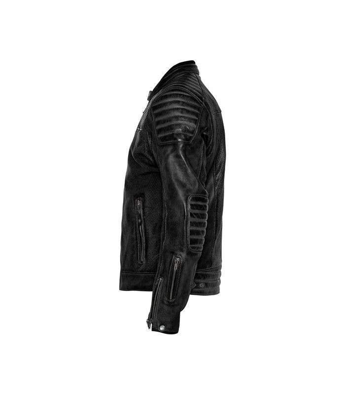 Motorrad lederjacke John Doe Storm schwarz
