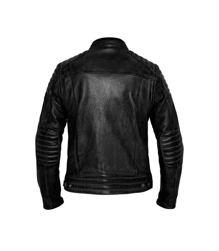 Motorrad lederjacke John Doe Storm schwarz
