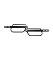 LONGRIDE CLICK-ON UNIVERSAL SADDLEBAG BRACKETS 250/340 MM