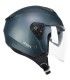 Casco jet CGM 126 A petrolio opaco