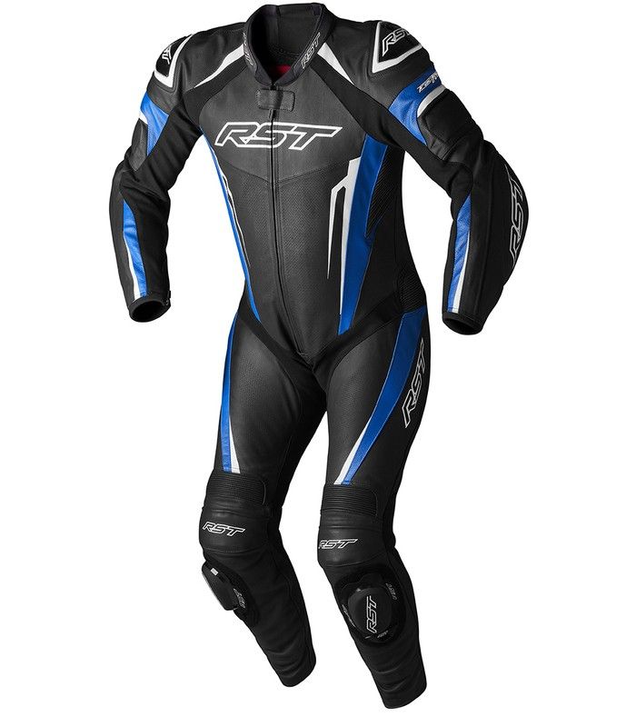 Tuta moto pelle RST TracTech Evo 5 CE nera blu