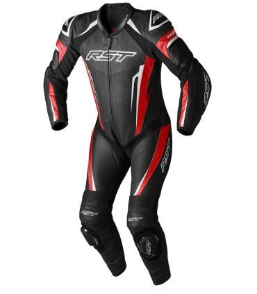 Combinaison en cuir RST TracTech Evo 5 CE noir rouge