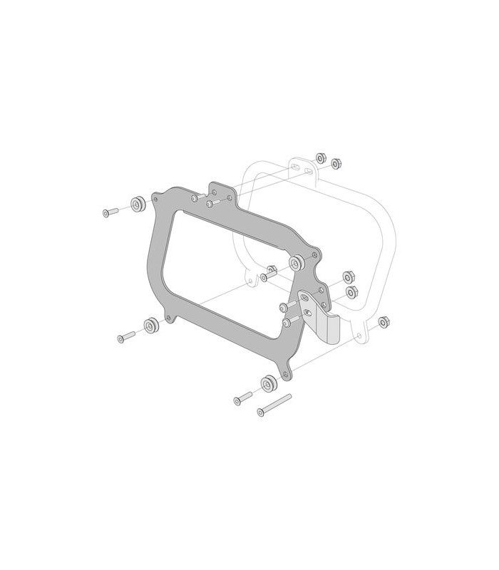 SW-Motech Adapterkit für Givi Kofferträger. Für TRAX ADV/EVO. Montage von 2 Koffern