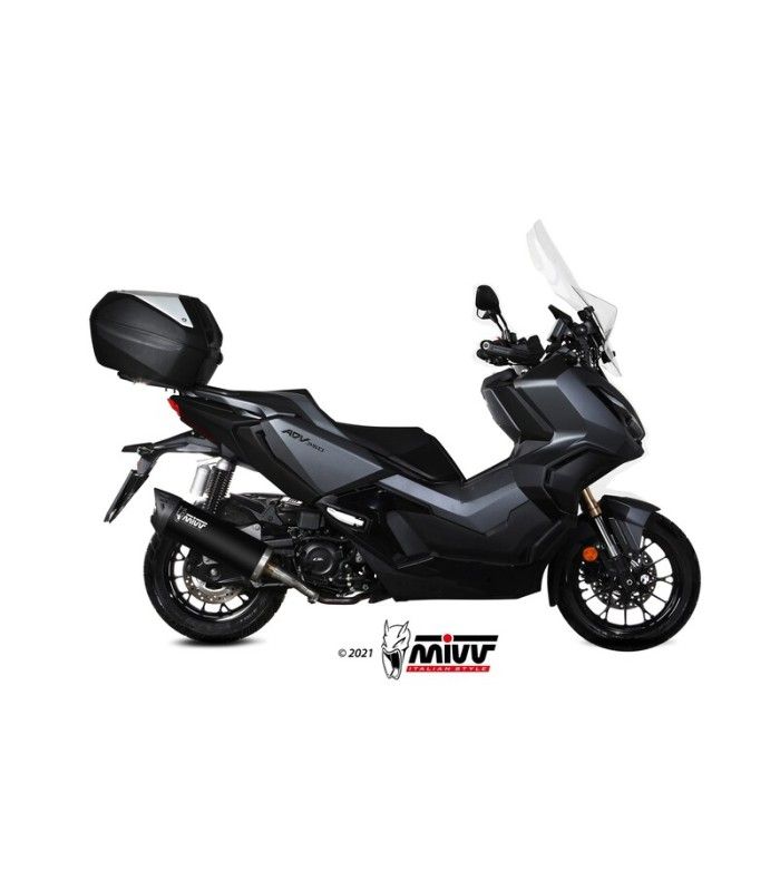 Mivv Mover Nero Inox Euro 5 Slip On Honda ADV 350 (2022-24)