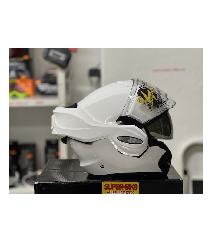 Scorpion Exo Tech Evo white helmet