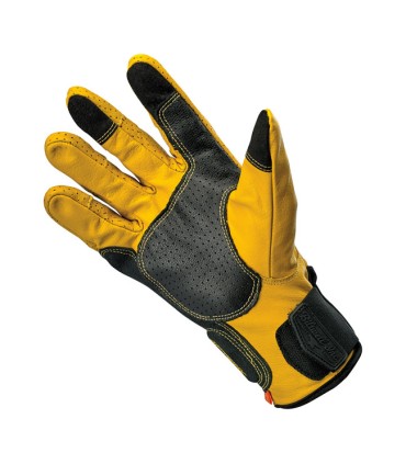 GANTS MOTO CUIR BILTWELL BORREGO CE jaune
