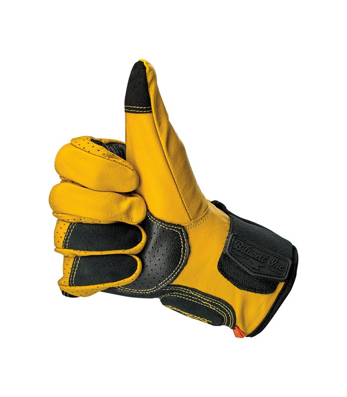 BILTWELL BORREGO CE gelb leder handschuhe