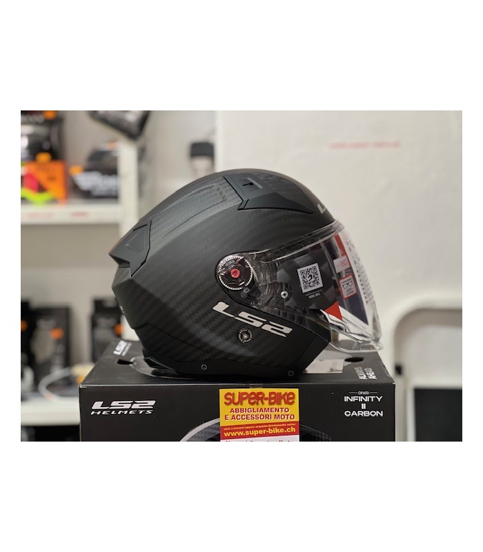 Casque jet LS2 OF603 Infinity 2 carbon matt
