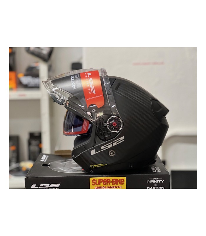 Casque jet LS2 OF603 Infinity 2 carbon matt