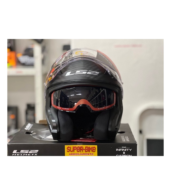 Casque jet LS2 OF603 Infinity 2 carbon matt