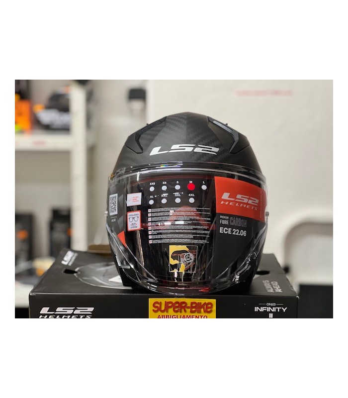 Helm jet LS2 OF603 Infinity 2 carbon matt