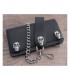 AMIGAZ BLACK LEATHER BIKER CHAIN WALLET