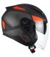 Casco jet CGM 136G Galaxy nero arancio opaco