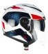 Casco jet CGM 136G Galaxy bianco blu rosso