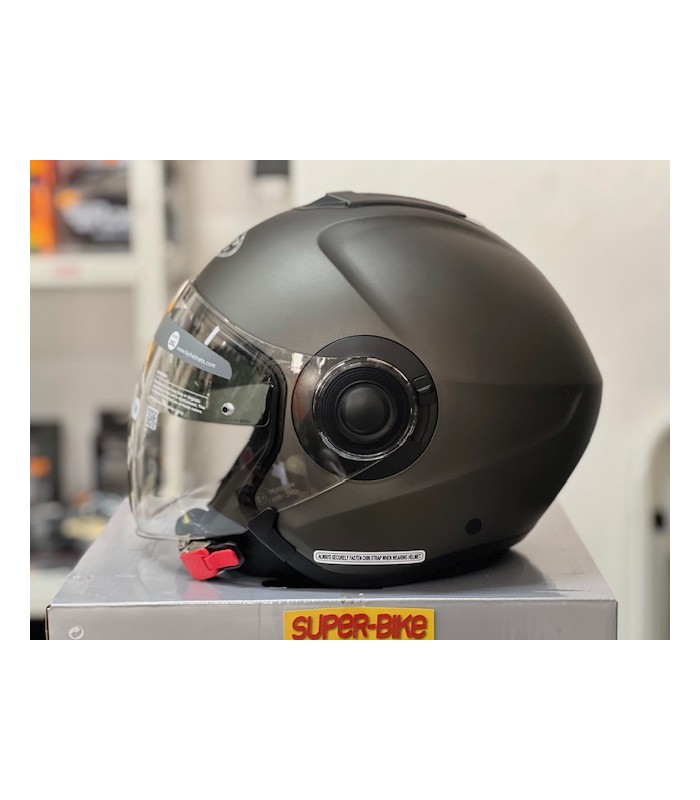 CASCO JET HJC I40N TITANIO OPACO