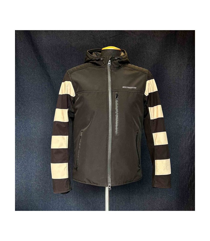 Giacca softshell Holy Freedom Prison nera bianca