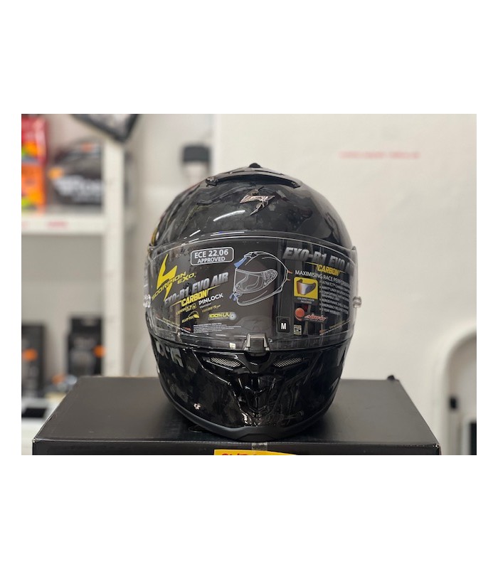 Casque Scorpion Exo R1 Evo Carbon Air Onyx noir
