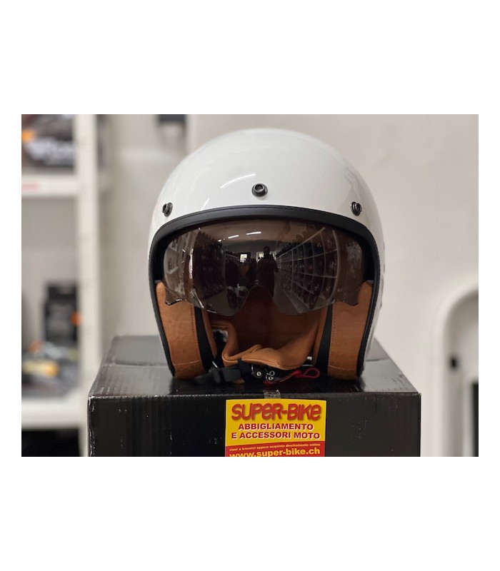 Casco jet Scorpion Belfast Evo Luxe bianco
