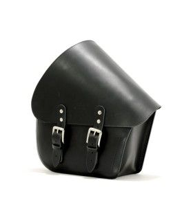 LONGRIDE, SAC À BRAS OSCILLANT Harley Davidson Softail (2018-23) CUIR NOIR 7 LITRES