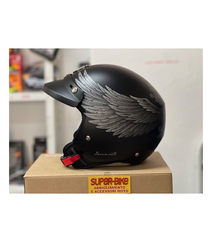 Casco jet Nexx Y.10 Eagle Rider nero
