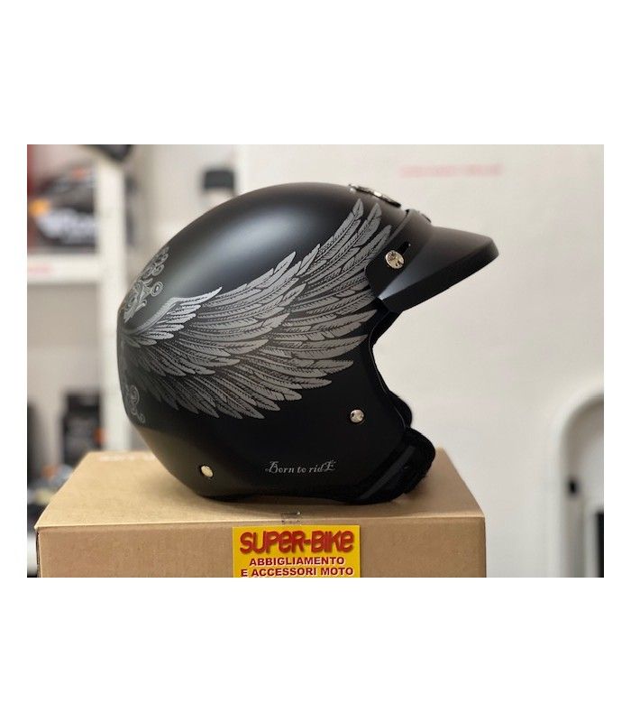 Casco jet Nexx Y.10 Eagle Rider nero