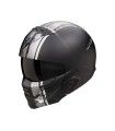 Scorpion Exo Combat 2 Lord black matt silver helmet