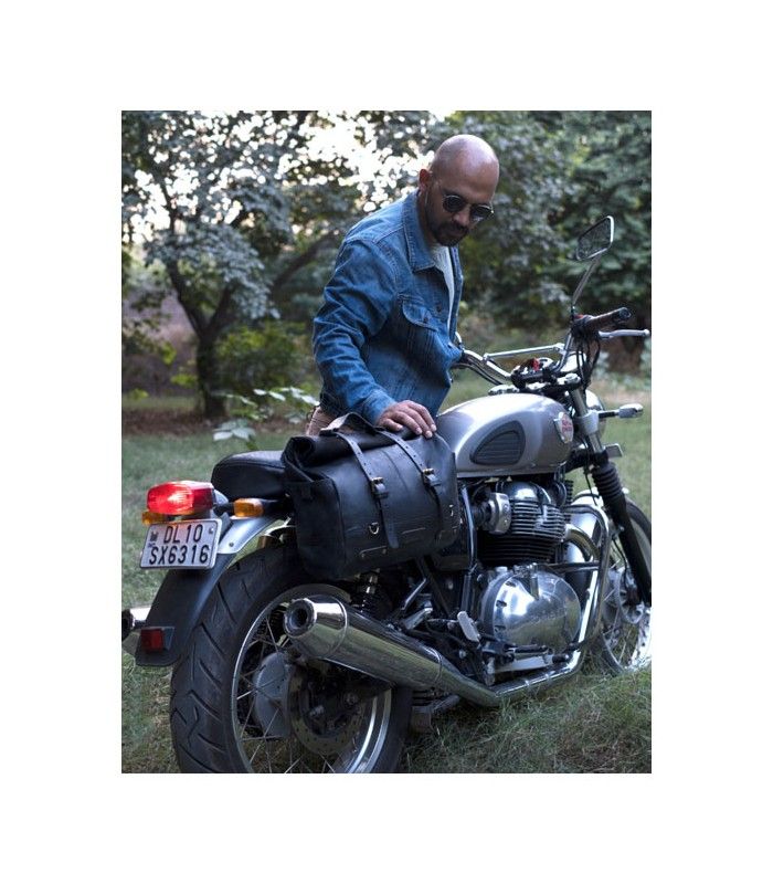 TRIP MACHINE OUTLAW SADDLEBAG schwarz