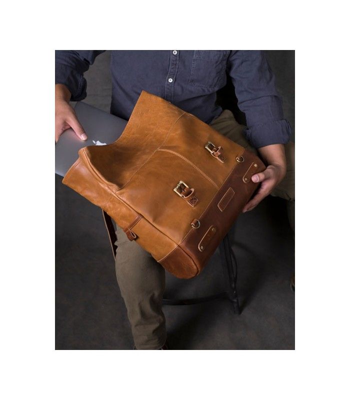 TRIP MACHINE OUTLAW SADDLEBAG VINTAGE TAN