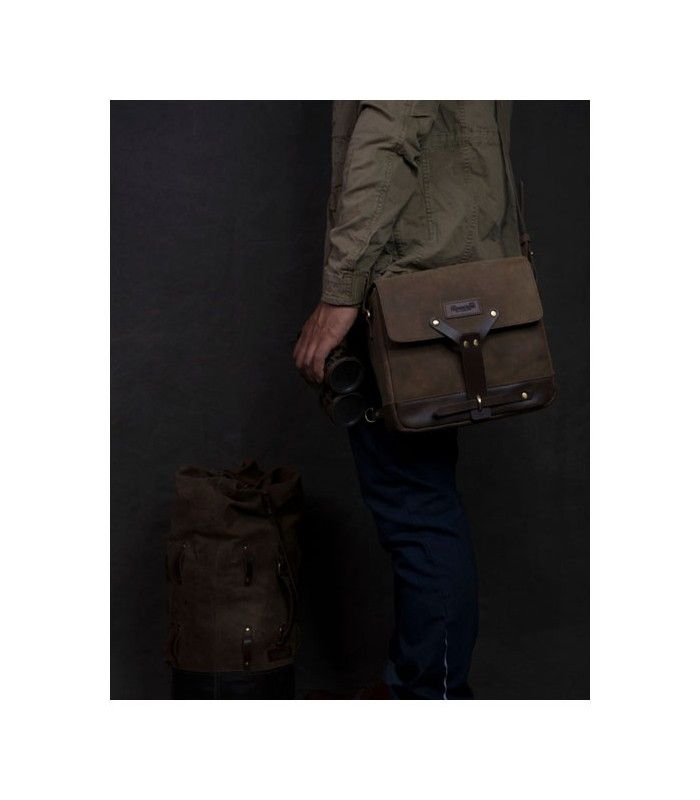 TRIP MACHINE MESSENGER BAG marron