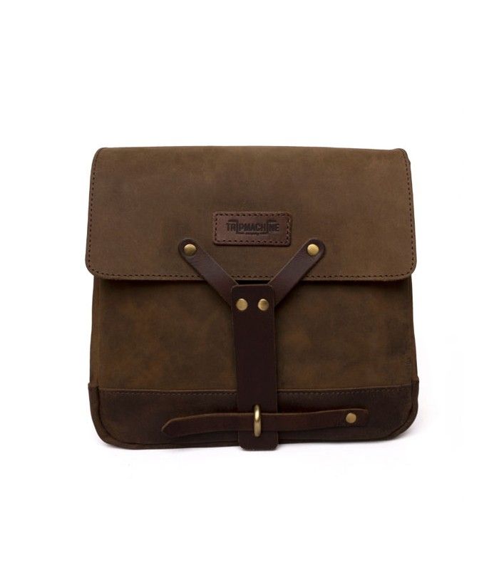 TRIP MACHINE MESSENGER BAG marron
