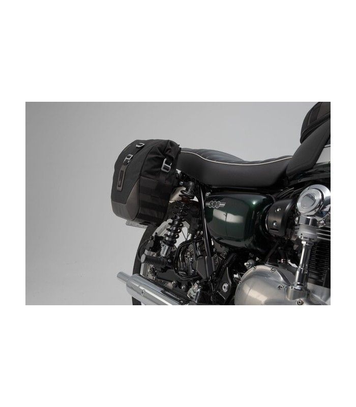 SW-Motech Legend Gear sistema di borse laterali LC Black Edition. Kawasaki W800 / Street / Cafe (11-), W650 (99-06)
