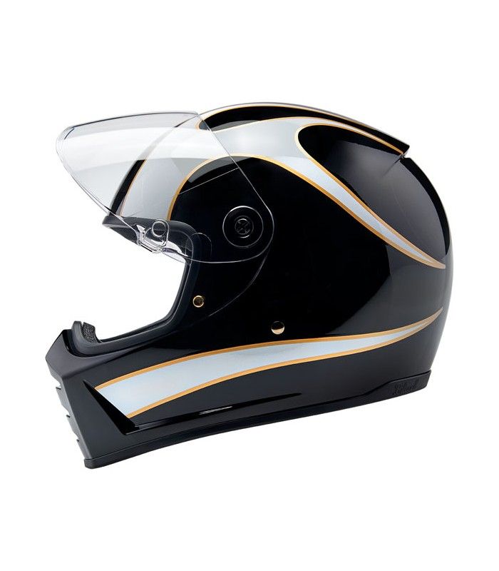 BILTWELL LANE SPLITTER GLOSS white flames