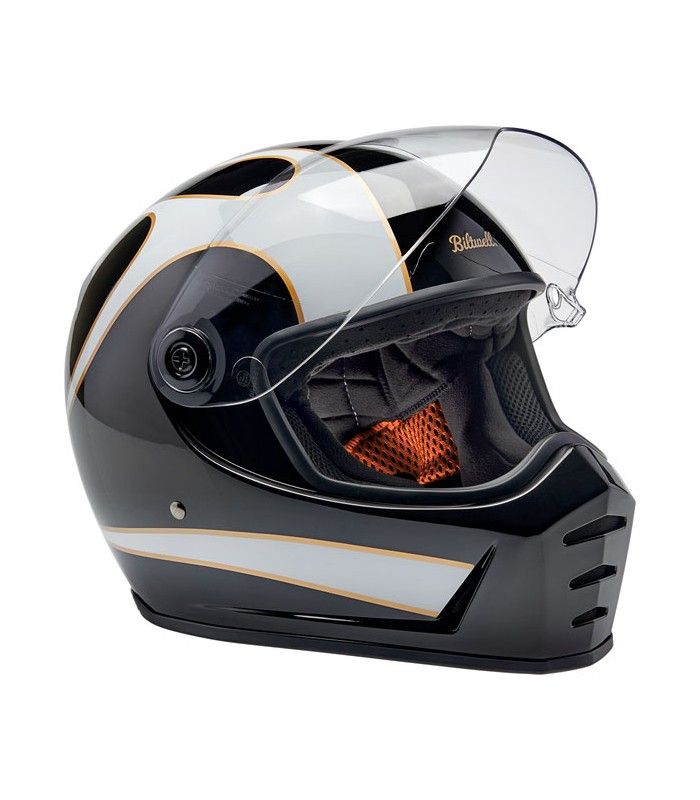 BILTWELL LANE SPLITTER GLOSS white flames