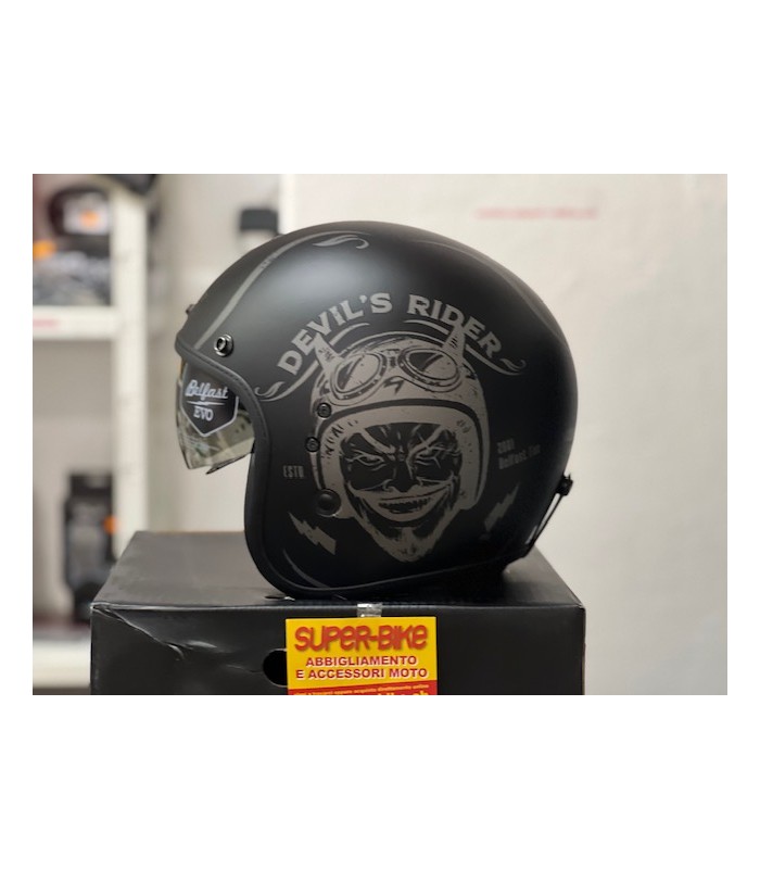 Helm jet Scorpion Belfast Evo Romeo schwarz matt