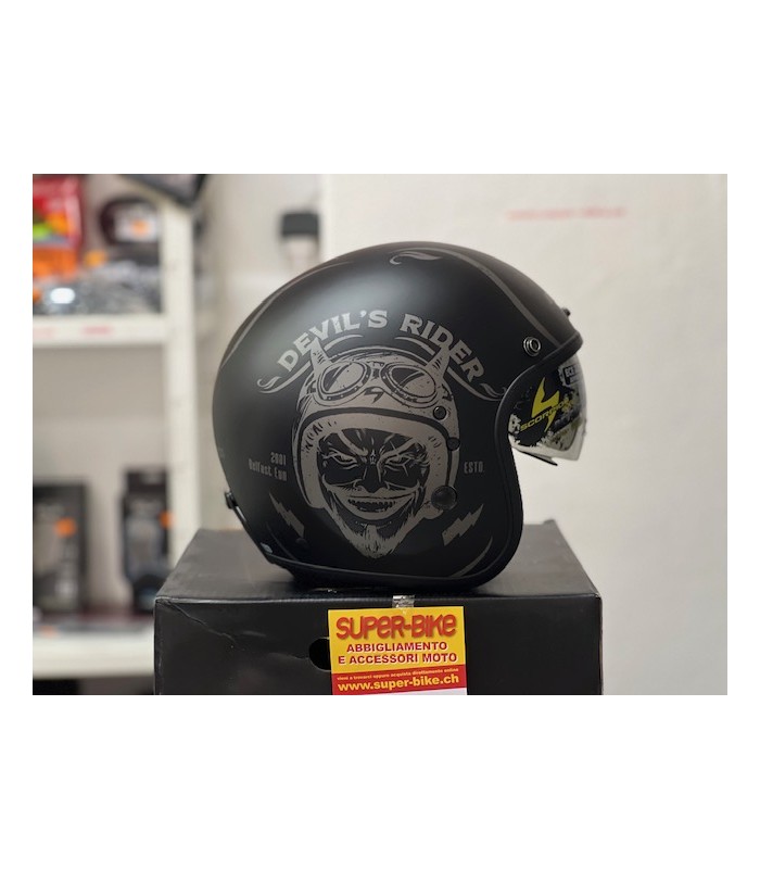 Helm jet Scorpion Belfast Evo Romeo schwarz matt