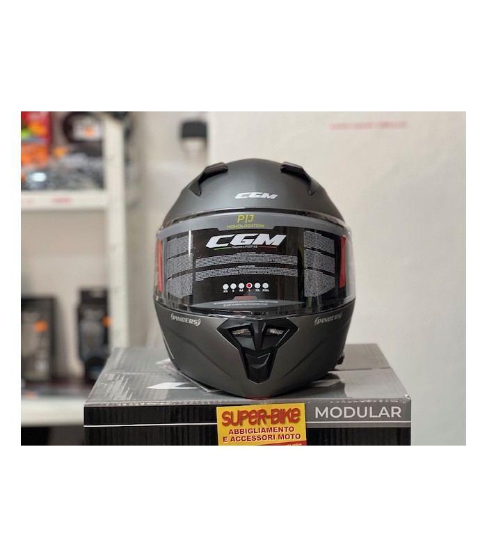 Flip up helmet Cgm 507a Pincers titanium matt