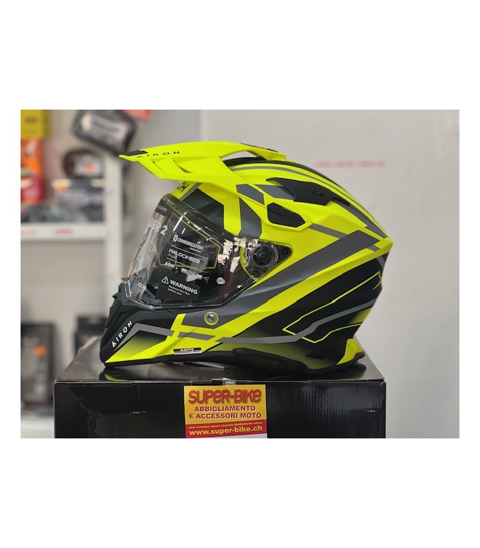 Casque Airoh Commander 2 Mavick jaune matt
