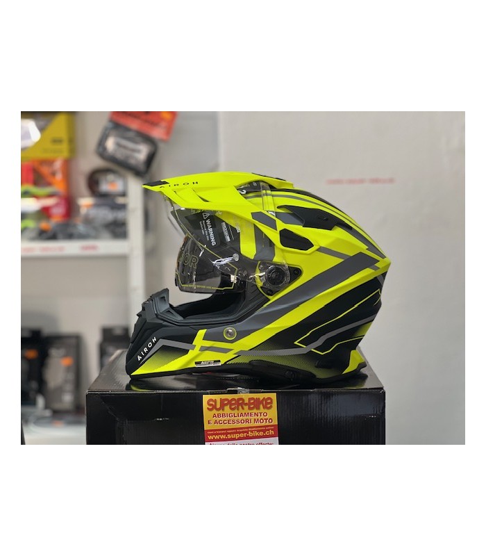 Casque Airoh Commander 2 Mavick jaune matt