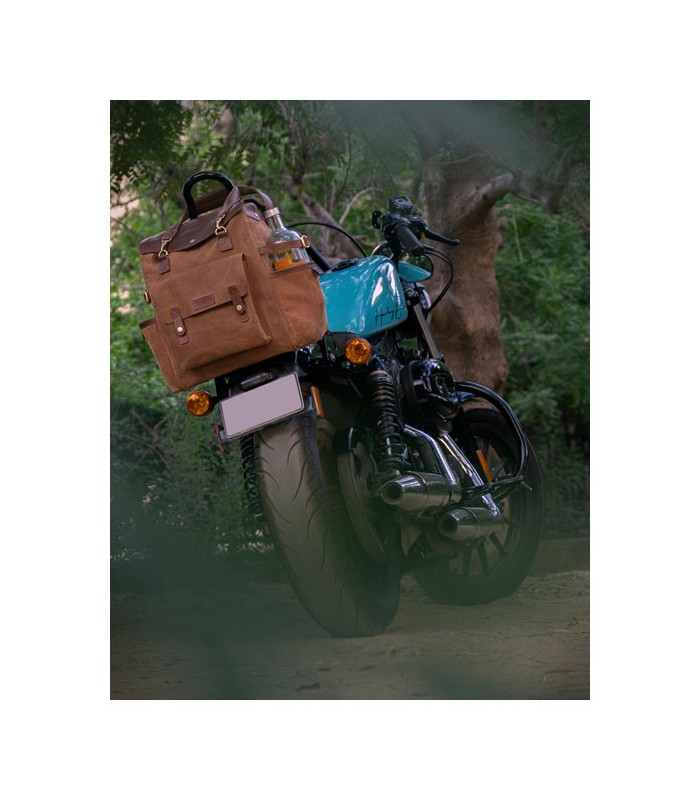 TRIP MACHINE OUTLANDER SADDLEBAG marron