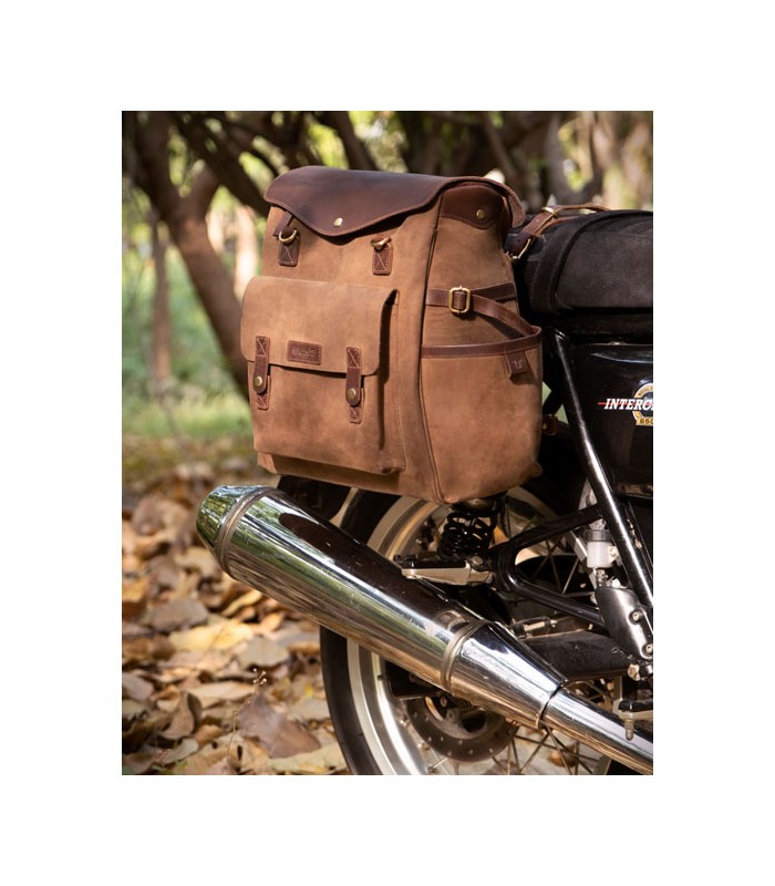 TRIP MACHINE OUTLANDER SADDLEBAG marron