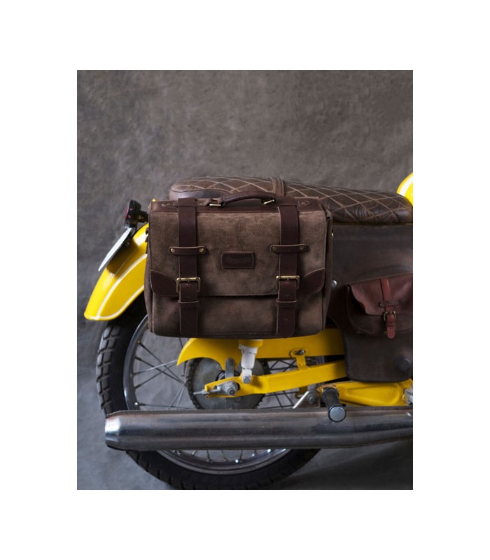 Trip Machine Warrior saddlebag tobacco brown