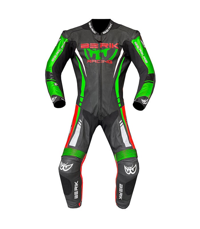 Berik Ls1-171334FR black green red leather suit