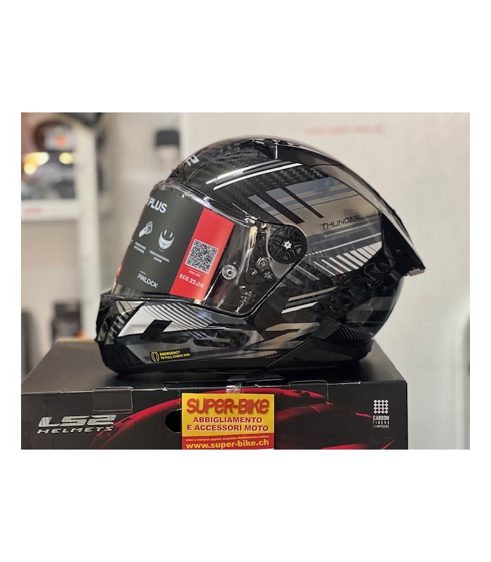 Casco LS2 FF805 Thunder C Volt Carbon nero grigio