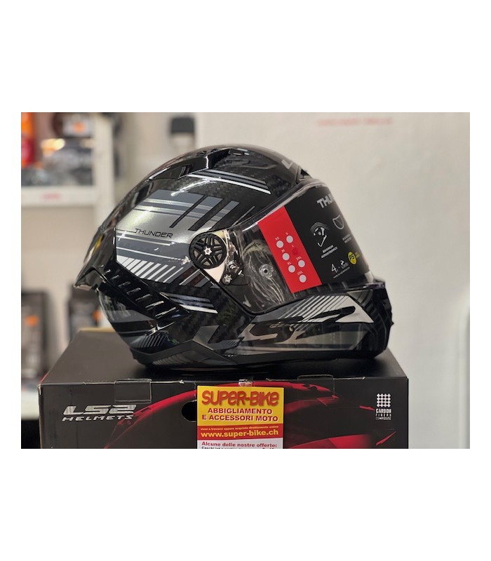 Casco LS2 FF805 Thunder C Volt Carbon nero grigio