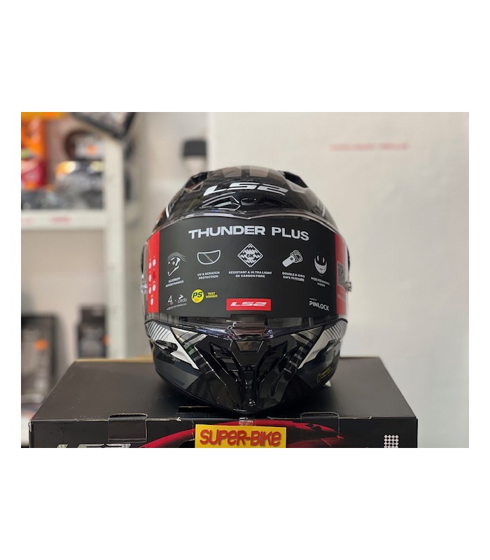 Casco LS2 FF805 Thunder C Volt Carbon nero grigio