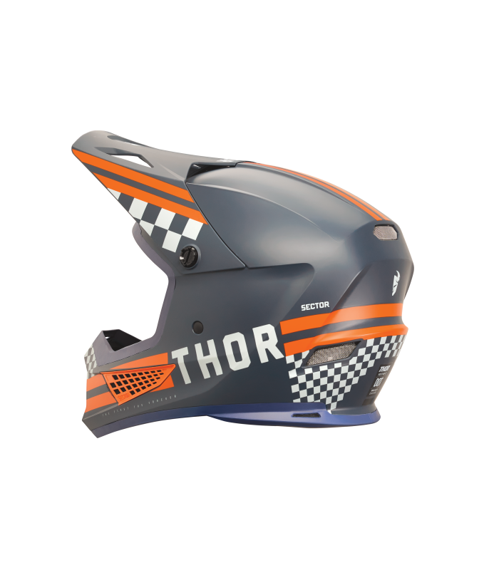 Motocross helm Thor Sector 2 Combat Midnight/Orange