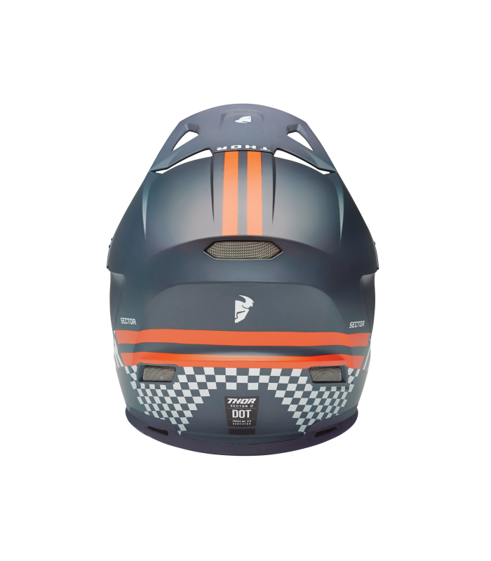 Motocross Thor Sector 2 Combat Midnight/Orange helmet
