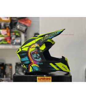 Airoh Wraaap Cyber yellow matt helmet